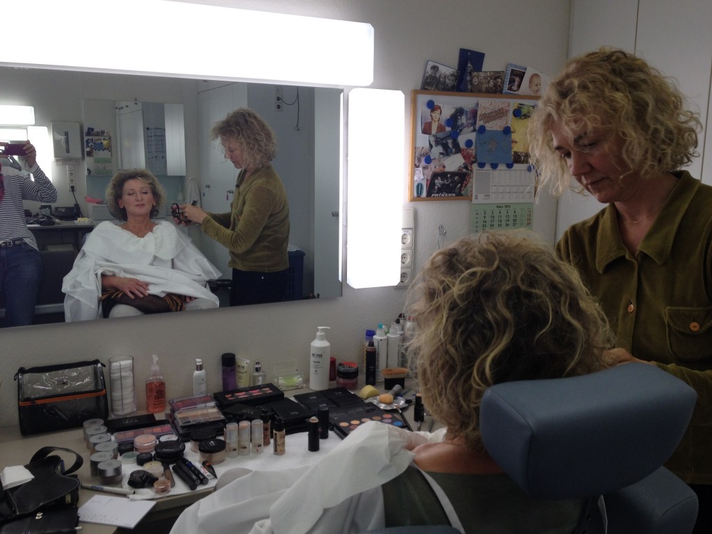 beim WDR in der Maske