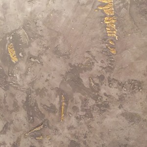 Wandputz mit Goldglitzer