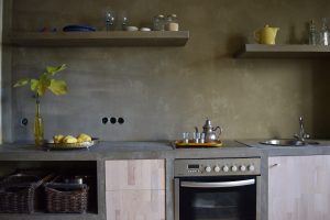 Küche selber gebaut und verputzt