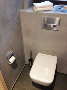 Kalkputz im Gäste WC