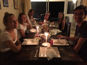 Abendessen mit Andrea und Axel