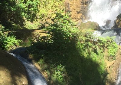 YS Falls Black River mit Reino in der Dusche