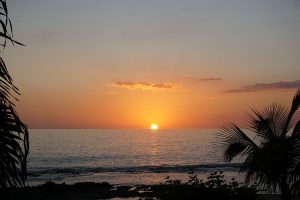 Sonnenuntergang vor der Haustür