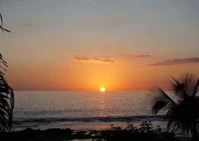 Sonnenuntergang vor der Haustür
