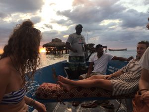 mit Captain Joseph zur Pelican Bar