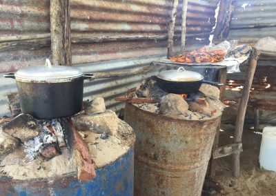 alles wird für den Hummer vorbereitet