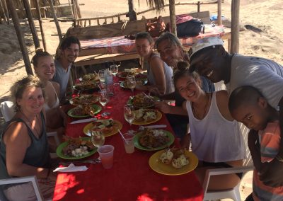 Geburtstagsparty am Strand