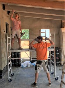 Balken lasieren außen