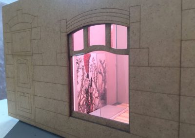 Blick von außen in das Modell