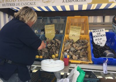 der Austernmarkt in Cancale
