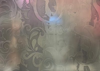 Metallputz mit Ornament