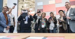 FAF Blogger-Rundgang, Stand: Caparol Foto: GHM