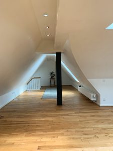 ausgebautes Dachgeschoß in Mineralputz