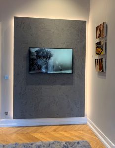 Focuswand in Mineralputz