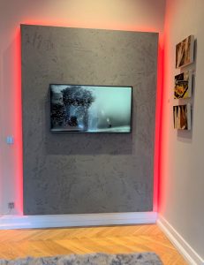 Focuswand in Mineralputz