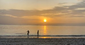 die Fischer bei Sonnenaufgang