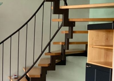 helle Buchentreppenstufen