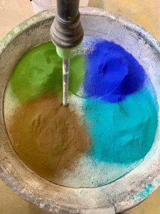 der Putz für den Boden