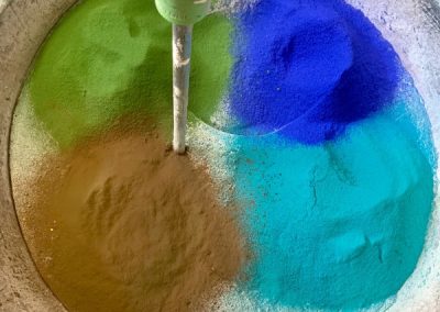 der Putz für den Boden